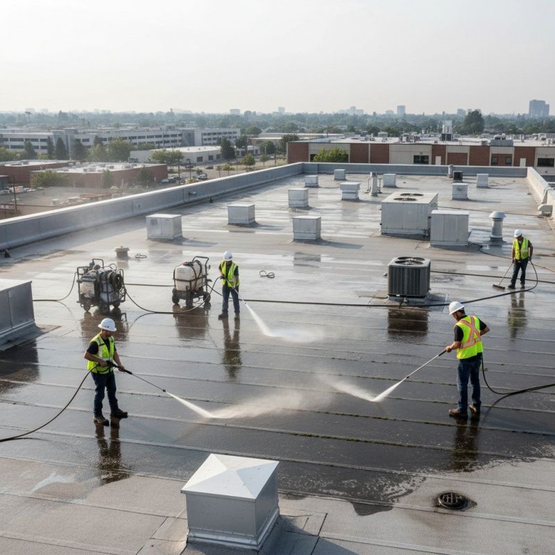 Commercial Exterior Cleaning detail